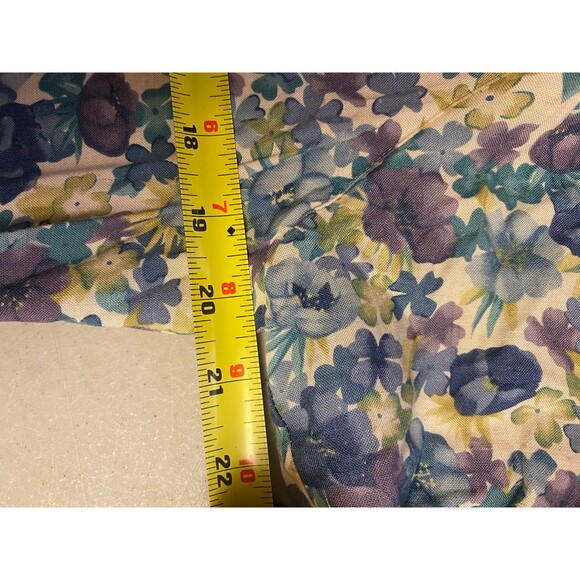 Alfred Dunner Blouse (Pansies Floral) Size 12 Rayon/Flax - Picture 6 of 6